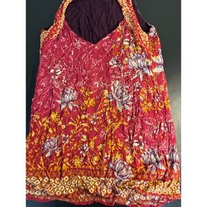 Ecote Urban Outfitters Floral Print Tank Top Tunic Bohemian Festival Size Large